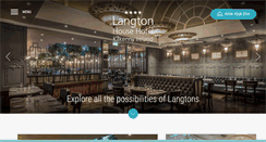 Desktop Screenshot of langtons.ie